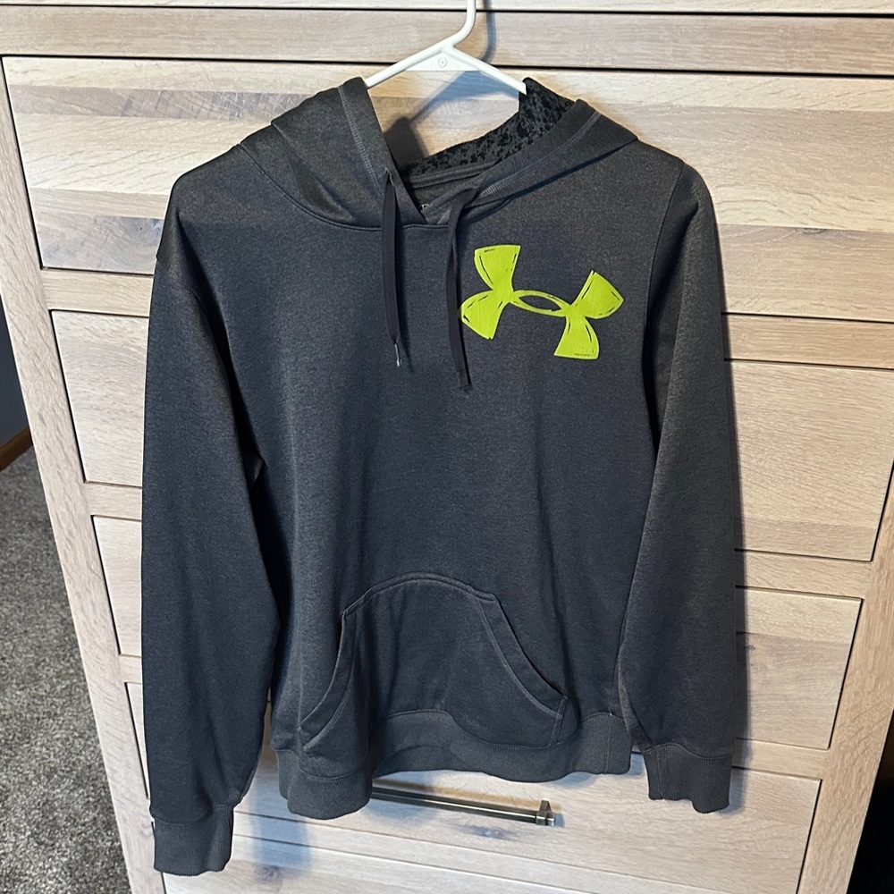 Under Armour women’s  Black and Neon Green Sweater